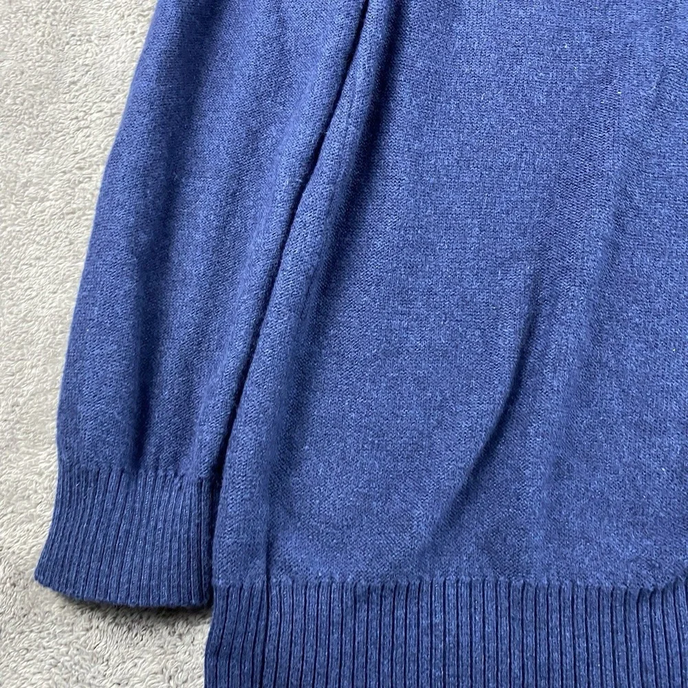 Banana Republic Luxury Blend Sweater Mens XL‎ Blue V-Neck Long Sleeve